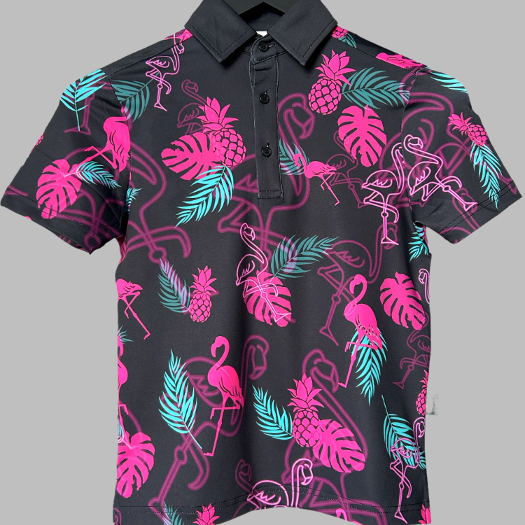 Electric Flamingo Youth/Teen Polo