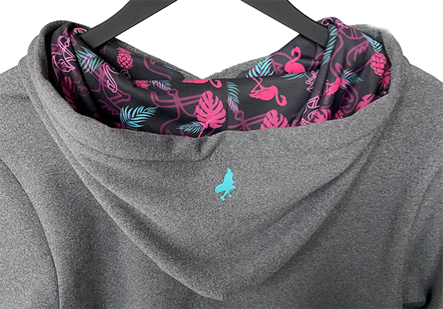 Electric Flamingo Adult Golf Hoodie