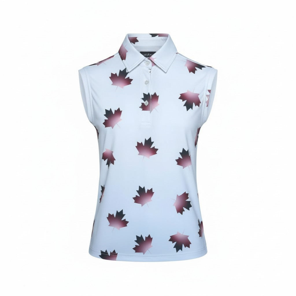 O'Canada Ladies Sleeveless Polo.- White