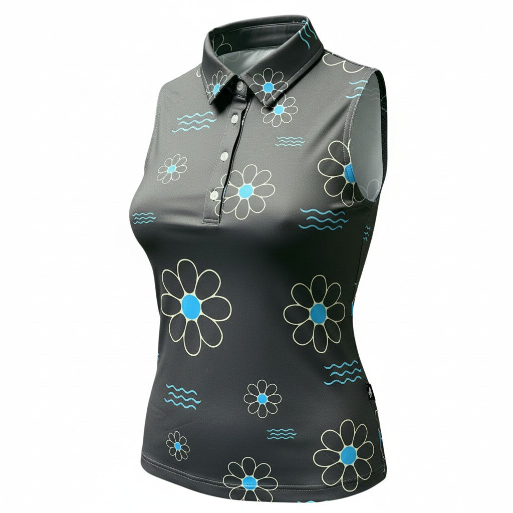 Shady Daisy Ladies Sleeveless Polo