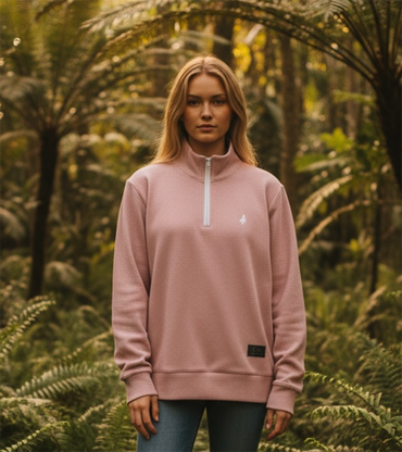 Poolside Palms Adult Golf Quarter Zip Pullover