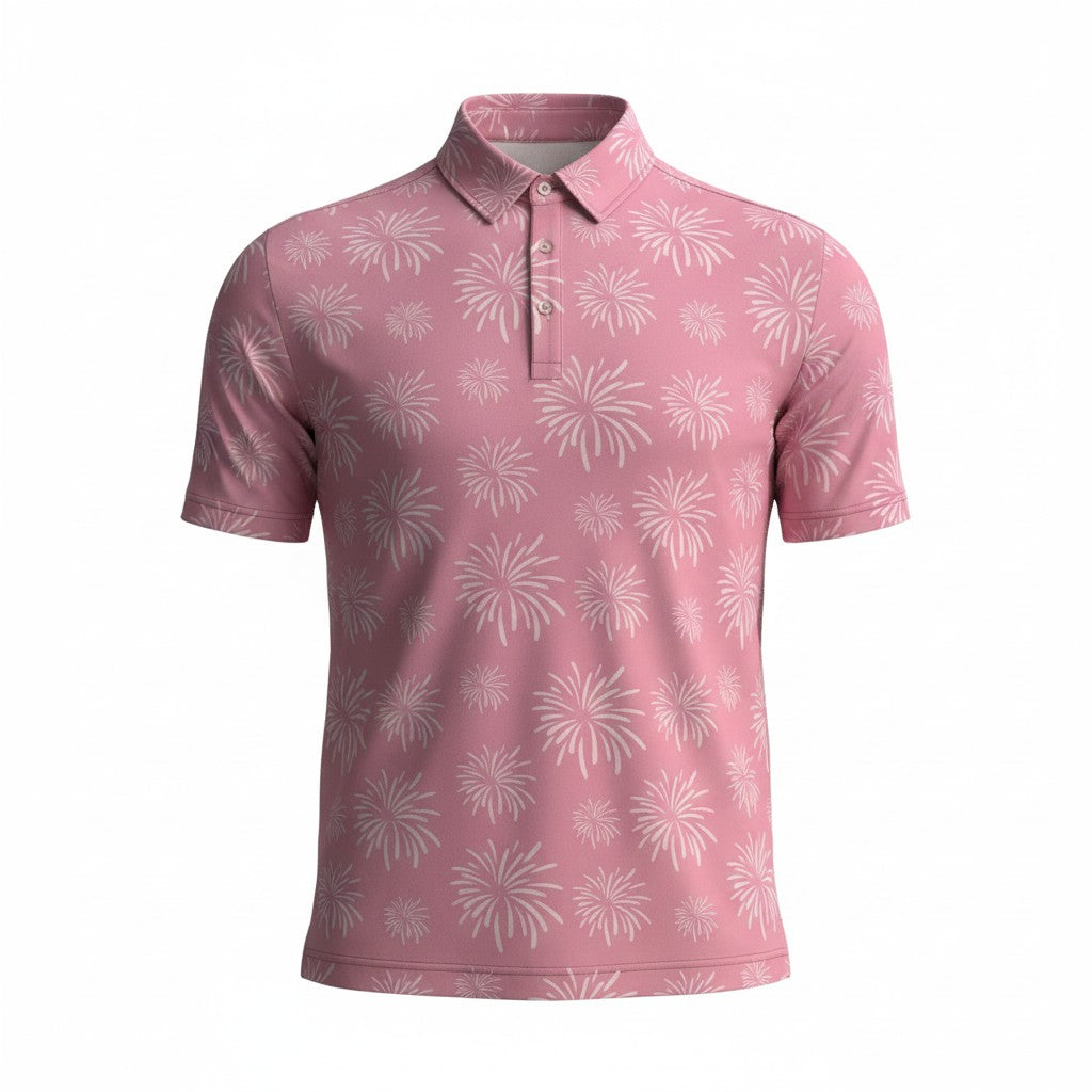 Pink Pop Party Mens Polo