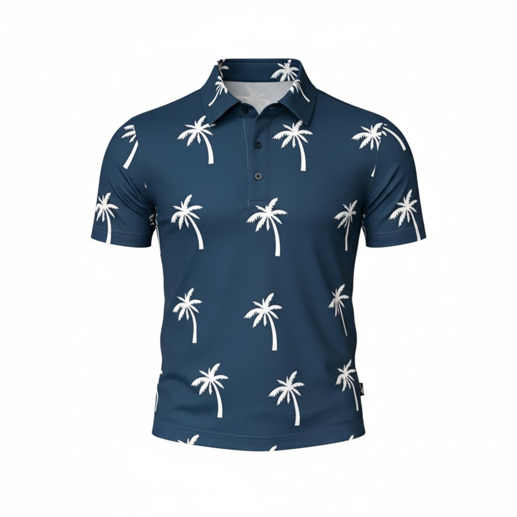 Easy Par Crystal Palms Mens Polo