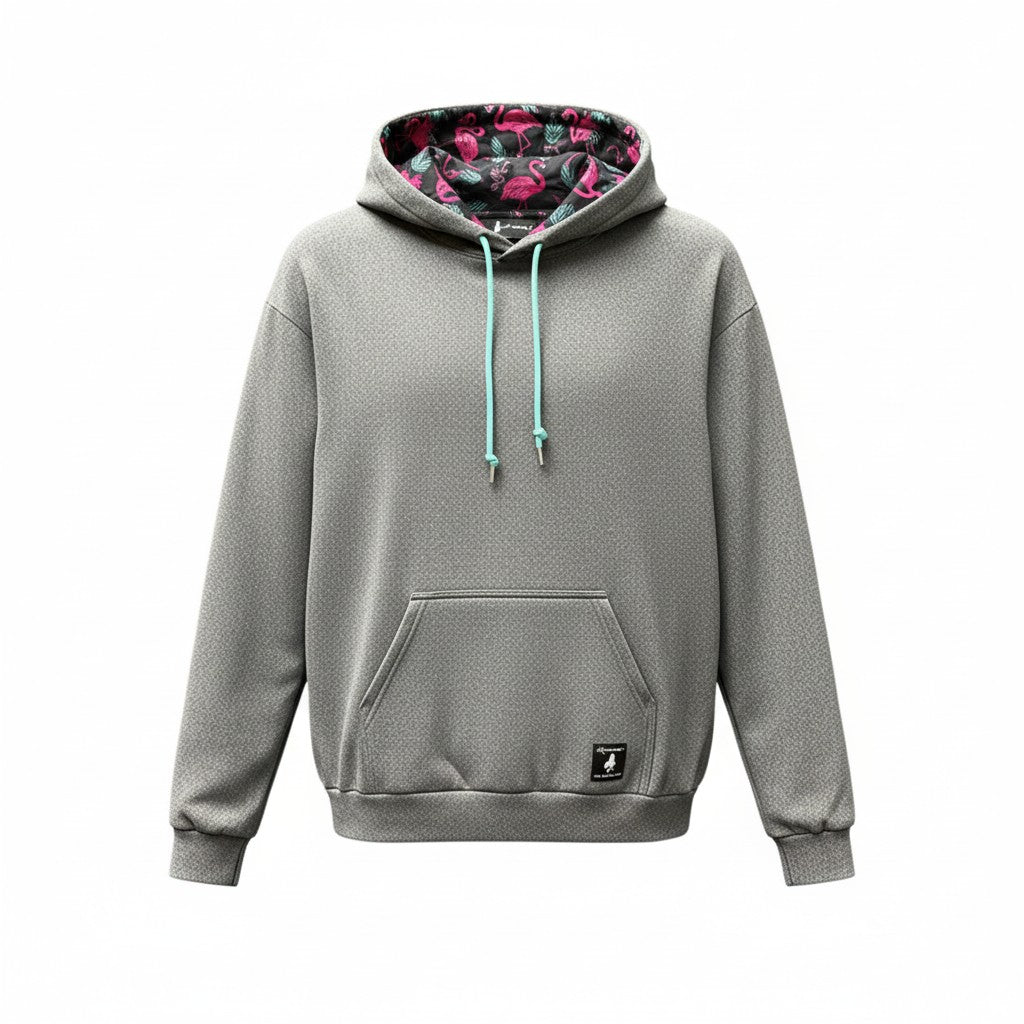 Electric Flamingo Adult Golf Hoodie