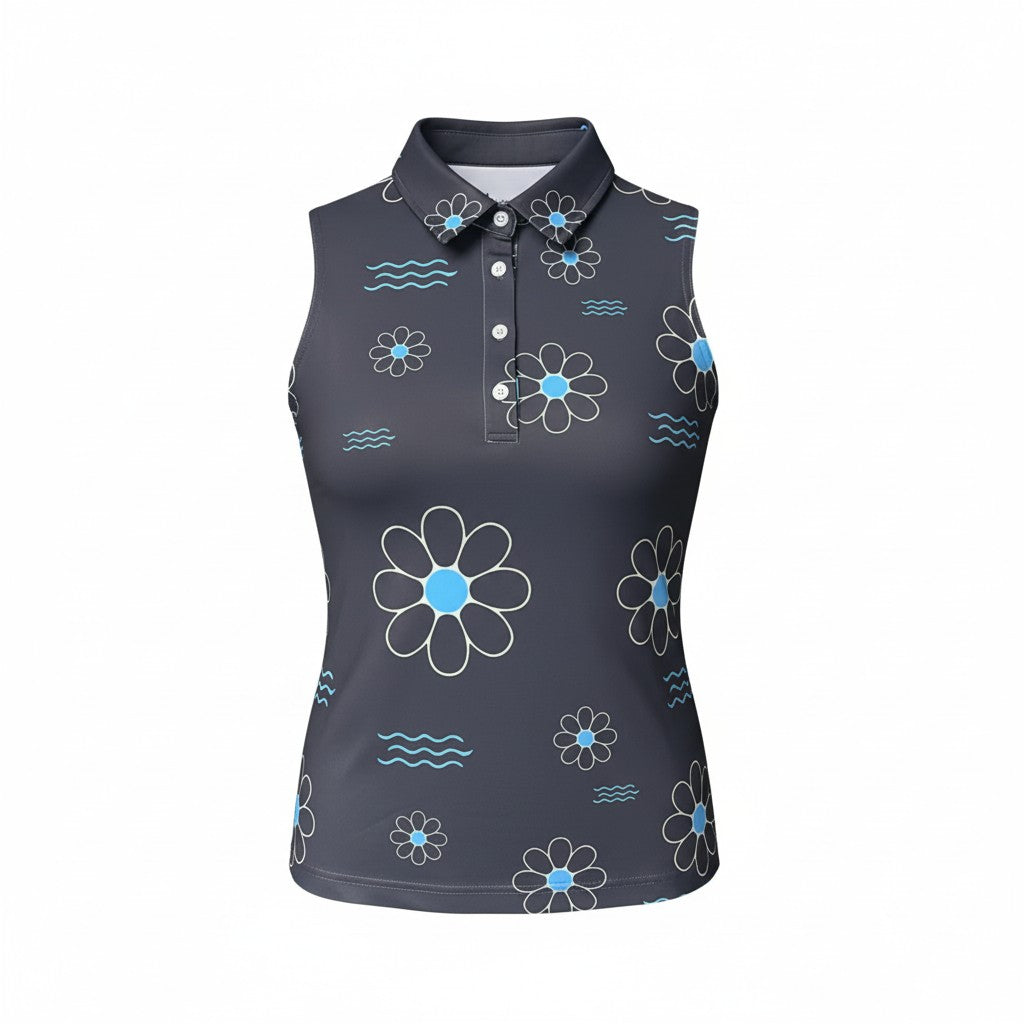 Shady Daisy Ladies Sleeveless Polo