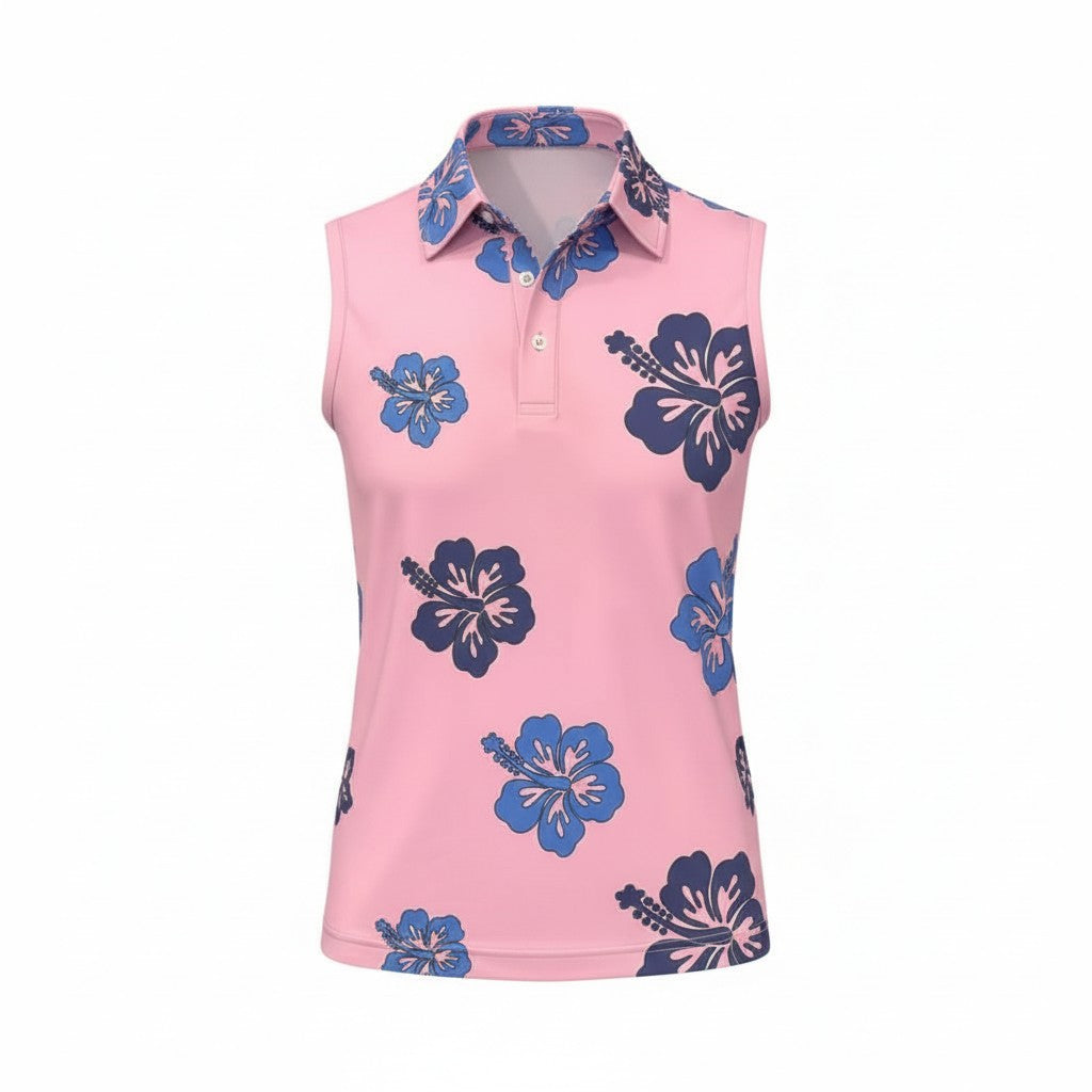 Aloha Splash Ladies Sleeveless Polo